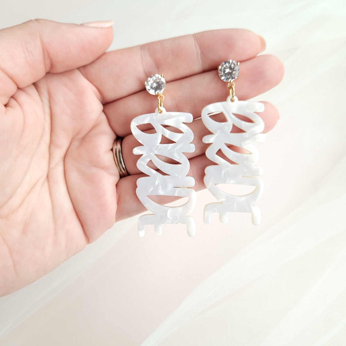Bride Earrings from Spiffy & Splendid