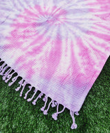 Bath Towel, Waffle Towel, Turkish Beach Towel, Handmade Tie dye from EBRU Home