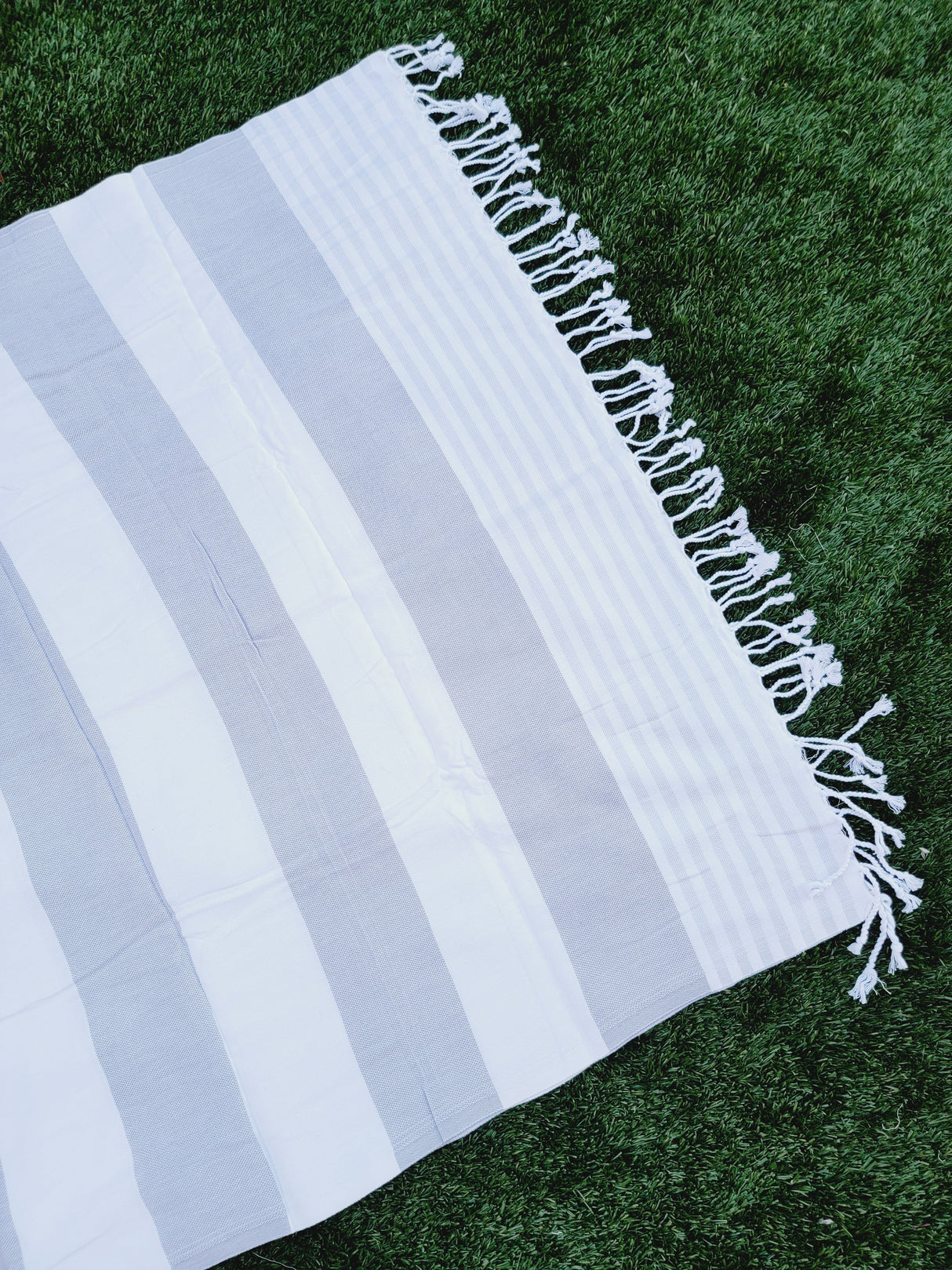 Beach/Bath Turkish Towel Easy carry Quick Dry - Gray from EBRU Home