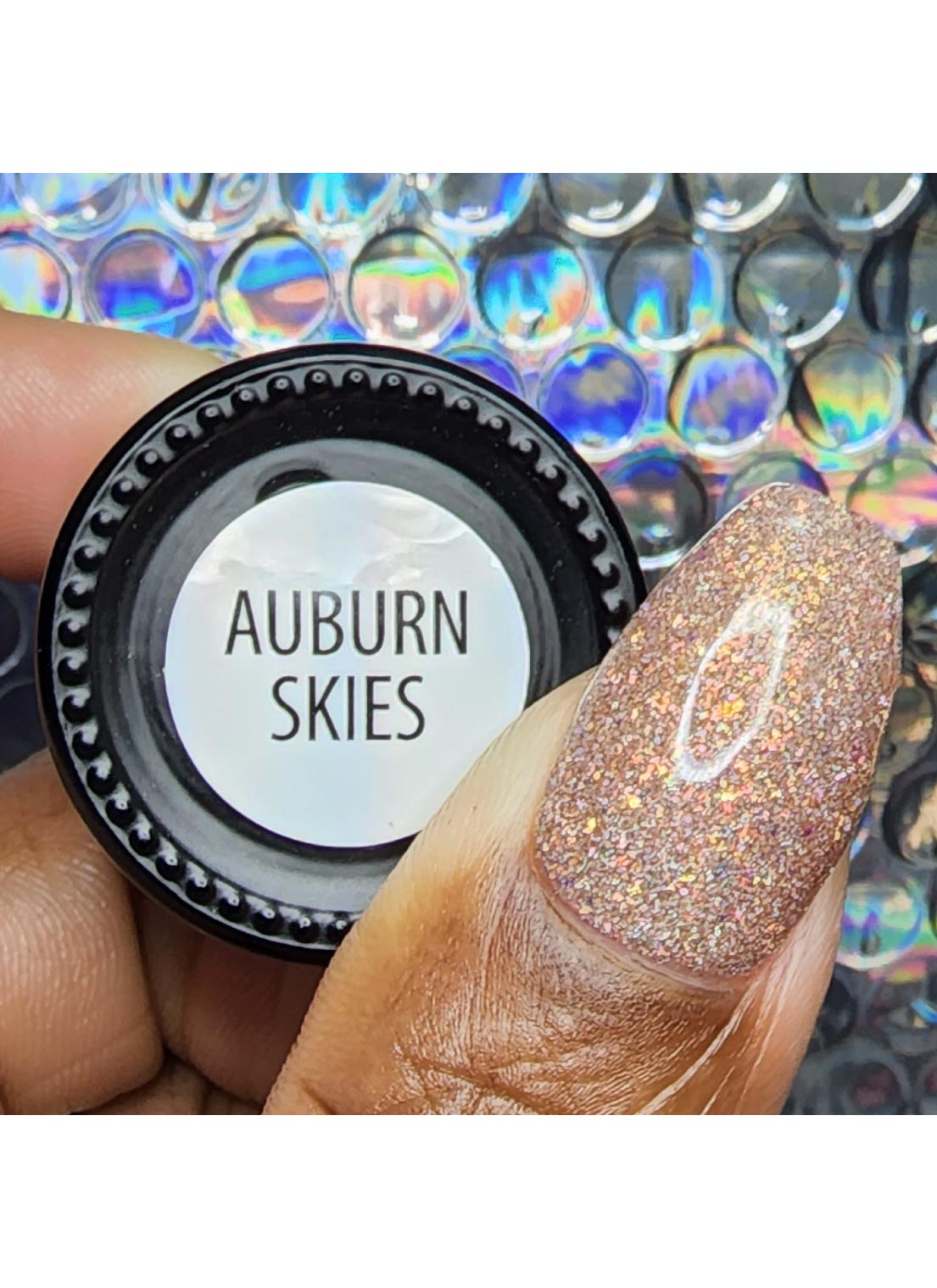 Auburn Skies - Iridescent Reflective Gel Polish from UberChic Beauty