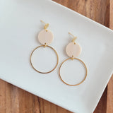 Sadie Earrings - Linen from Spiffy & Splendid