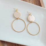 Sadie Earrings - Linen from Spiffy & Splendid