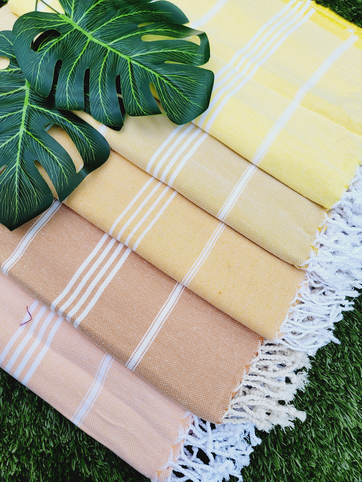 Easy carry Quick Dry Towel 70x40 - Yellow from EBRU Home