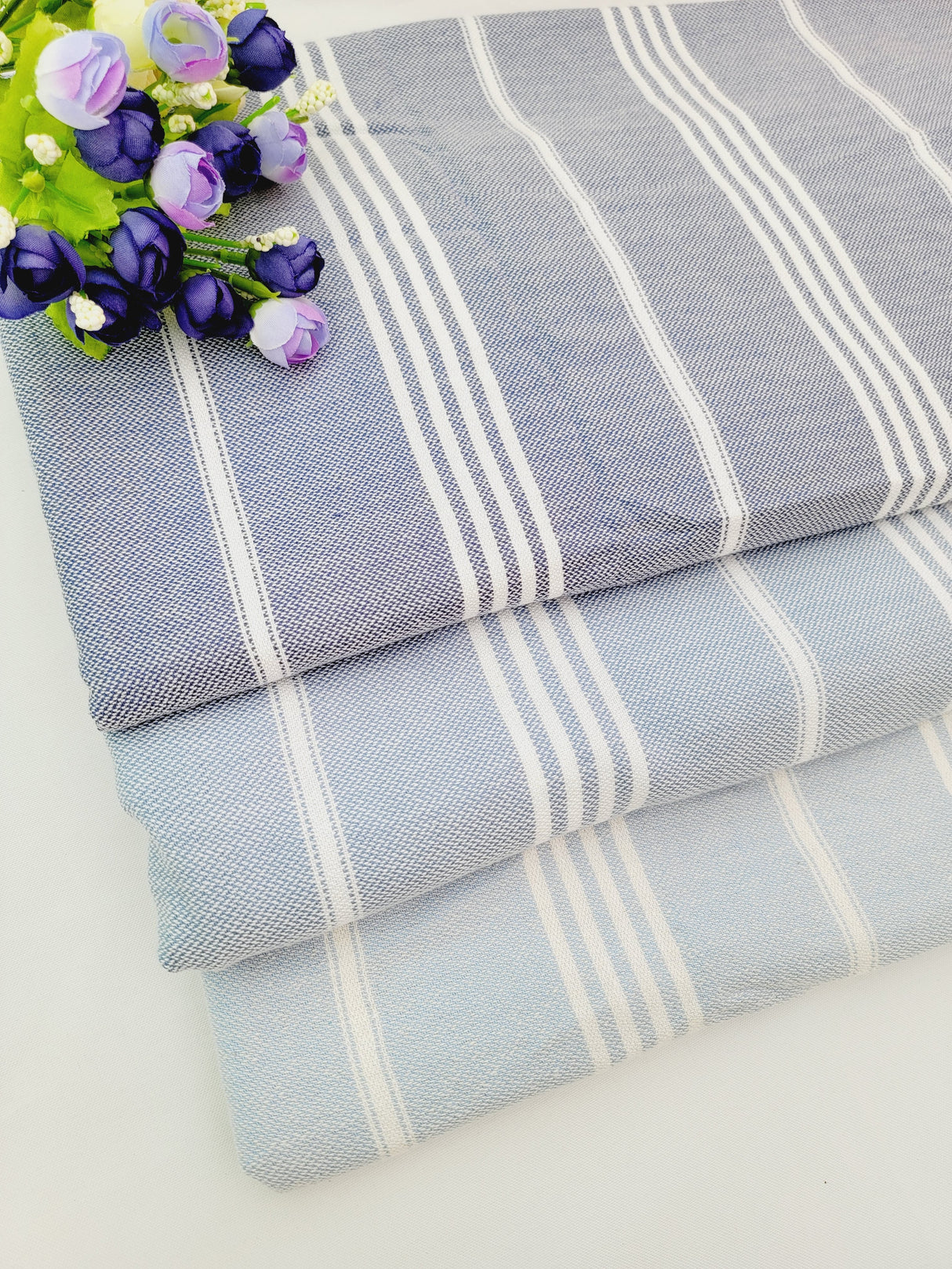 Easy carry Quick Dry Towel 70x36 - Ocean Blue from EBRU Home