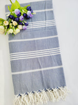 Easy carry Quick Dry Towel 70x36 - Ocean Blue from EBRU Home
