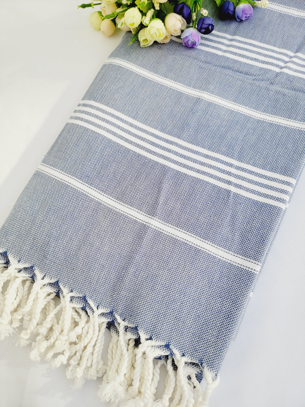 Easy carry Quick Dry Towel 70x36 - Ocean Blue from EBRU Home