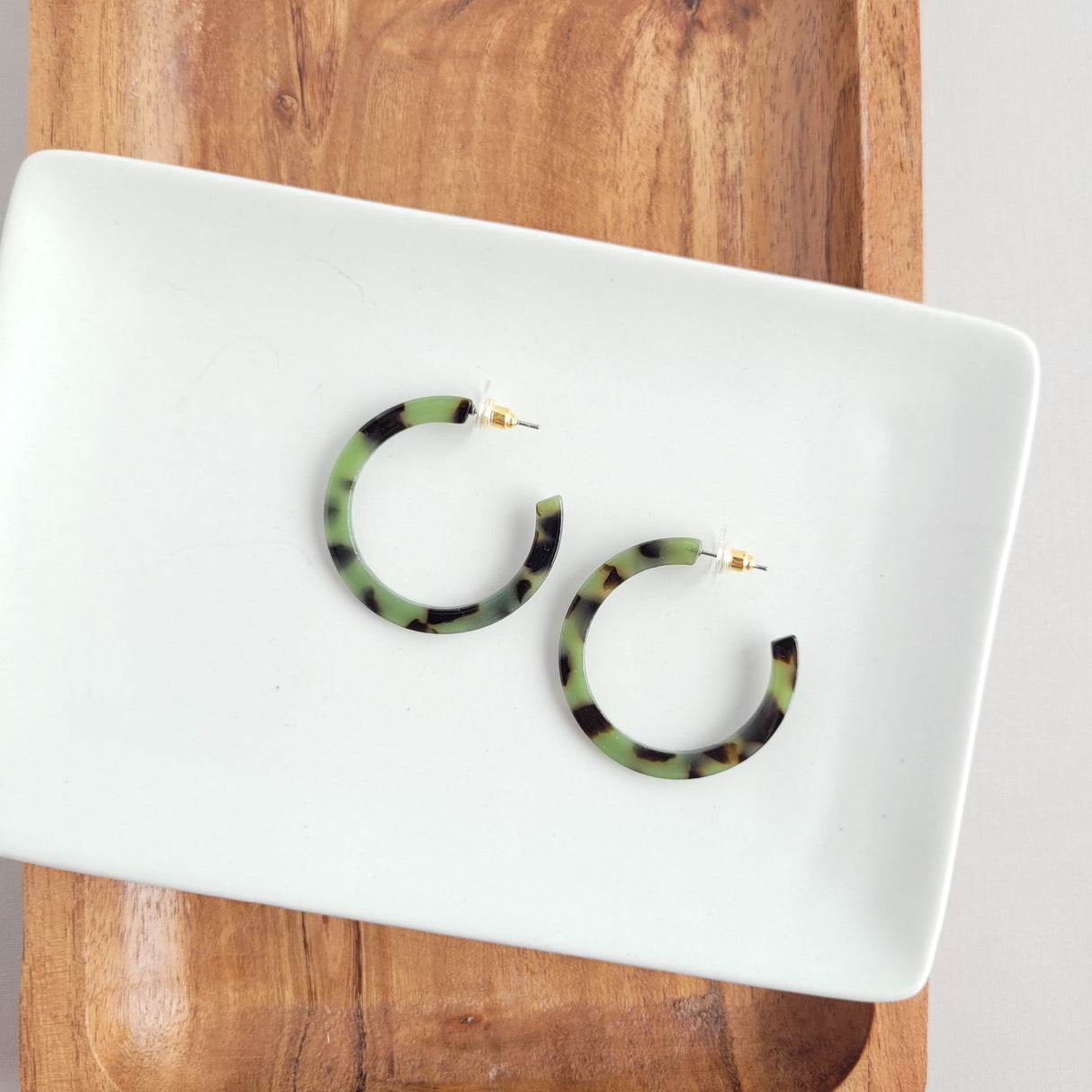 Camy Hoops - Olive Tortoise from Spiffy & Splendid