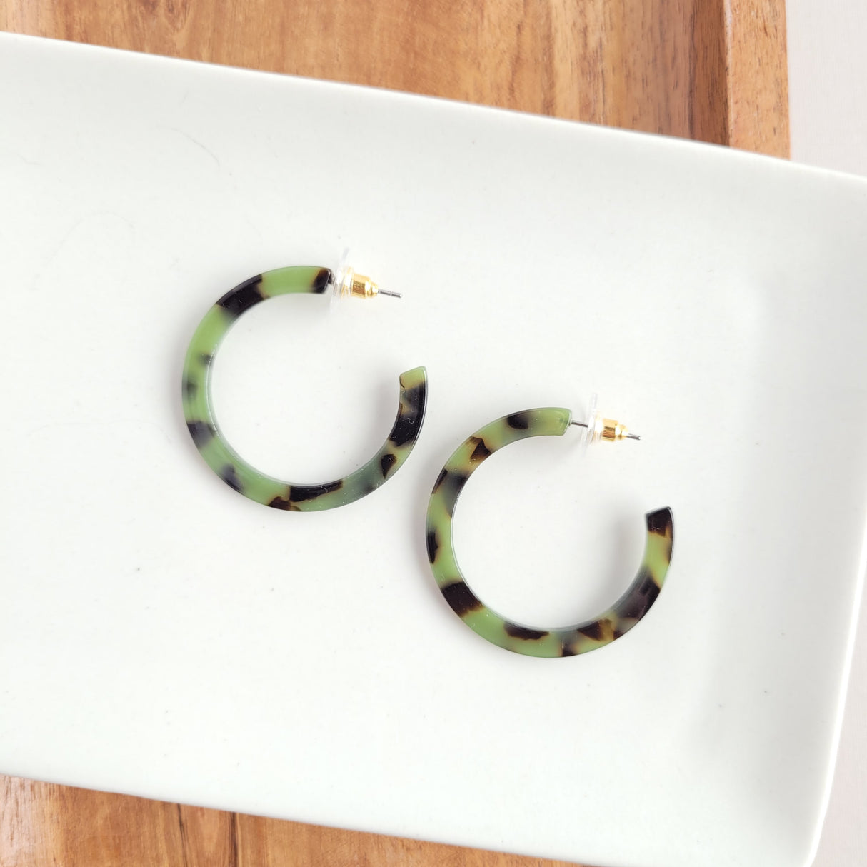 Camy Hoops - Olive Tortoise from Spiffy & Splendid