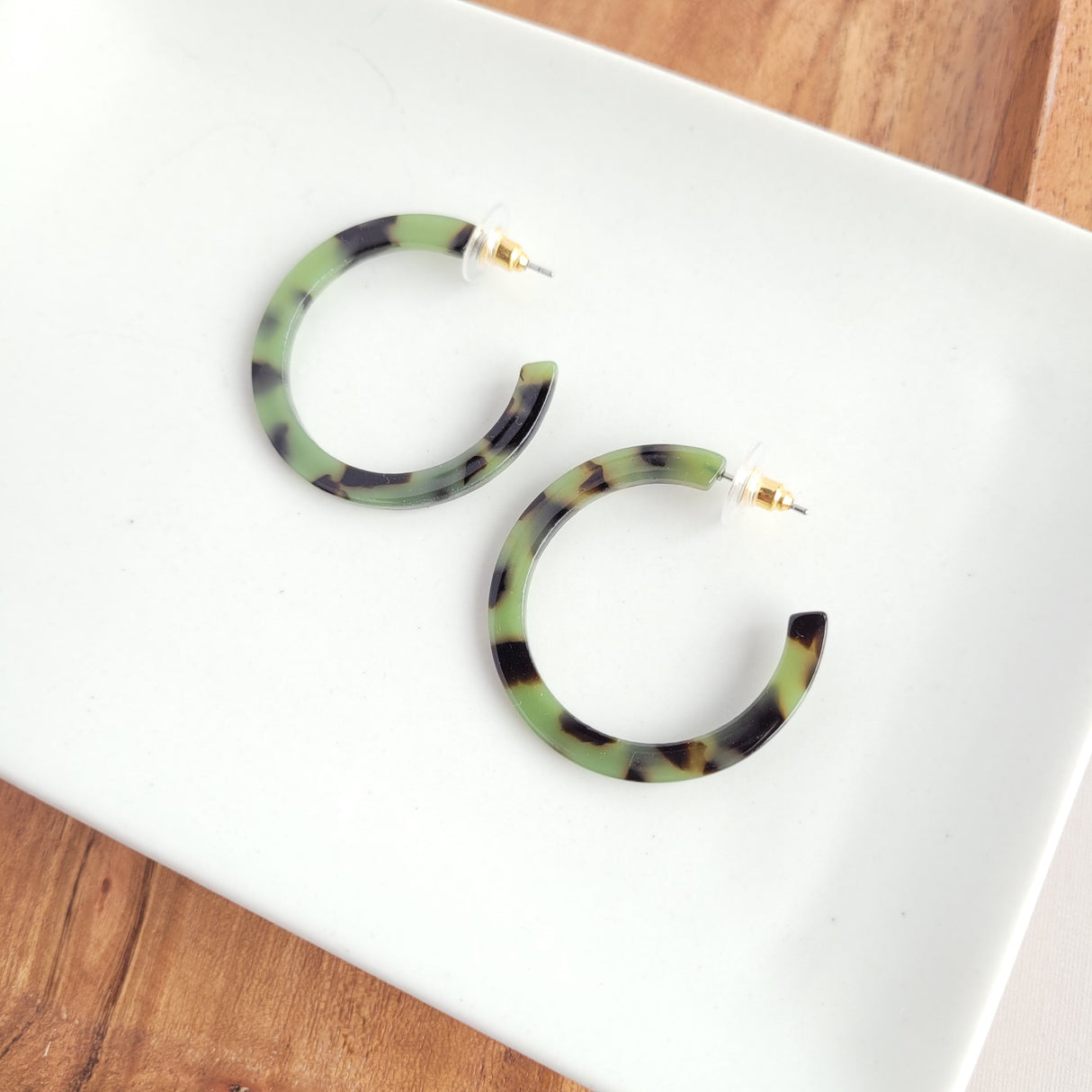 Camy Hoops - Olive Tortoise from Spiffy & Splendid