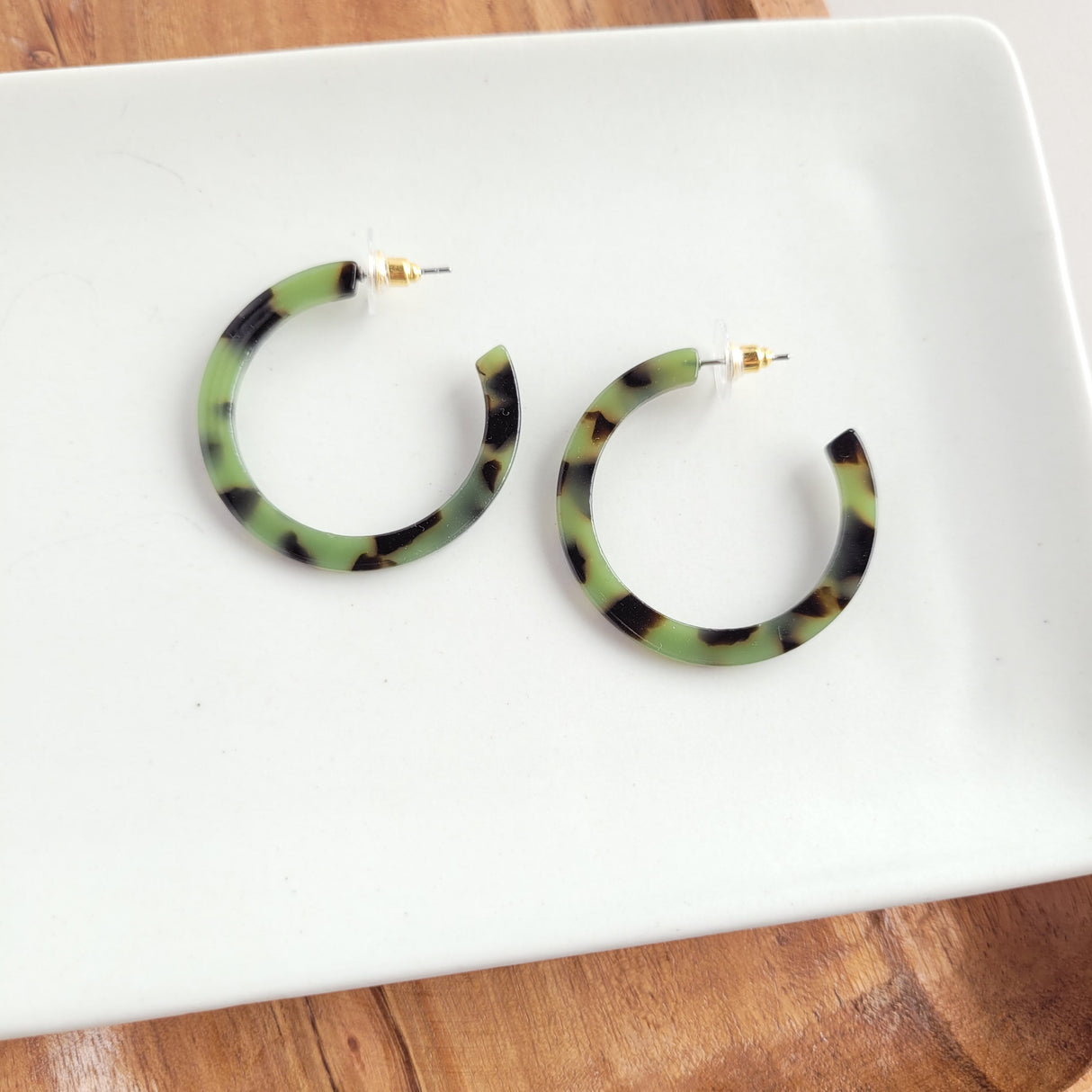 Camy Hoops - Olive Tortoise from Spiffy & Splendid