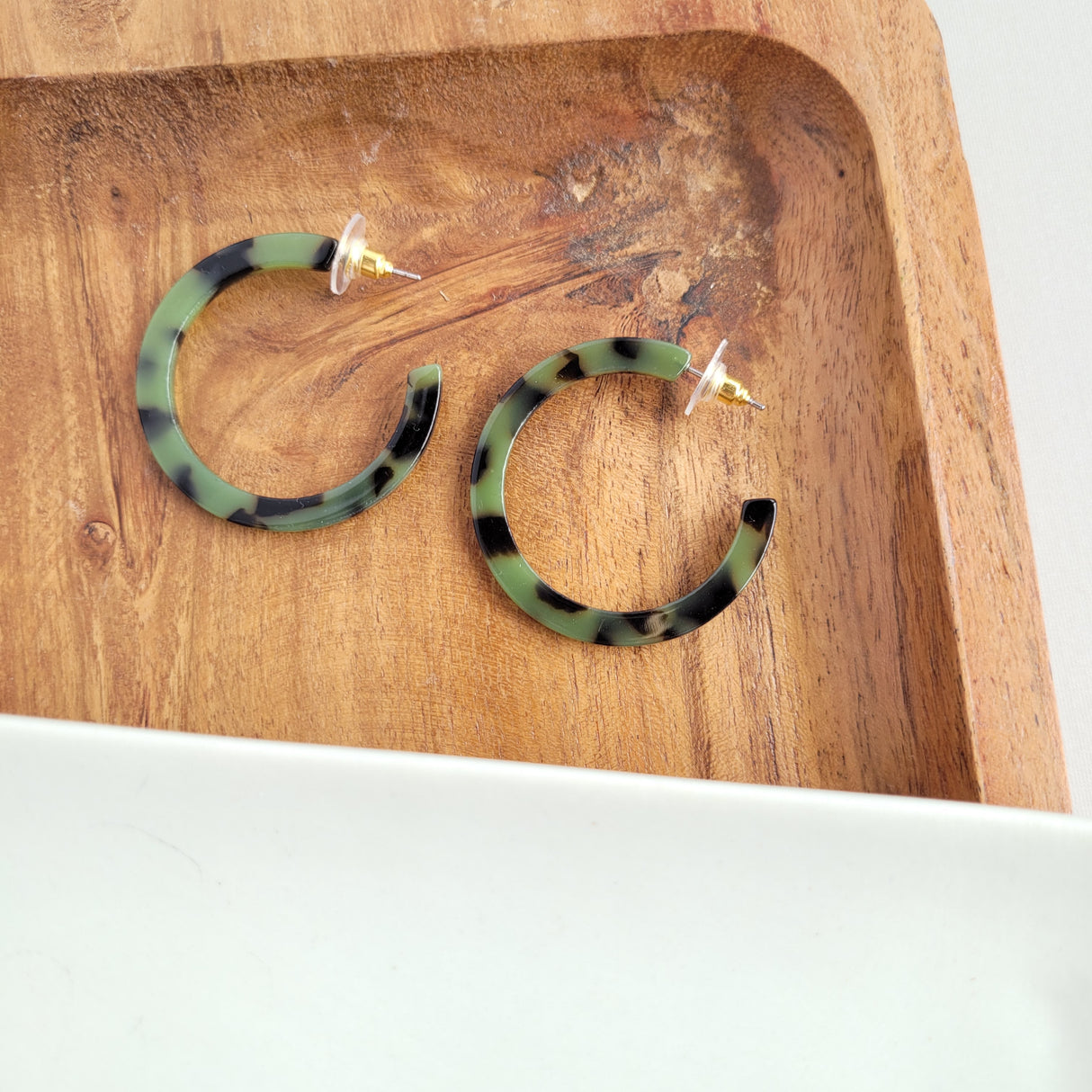 Camy Hoops - Olive Tortoise from Spiffy & Splendid