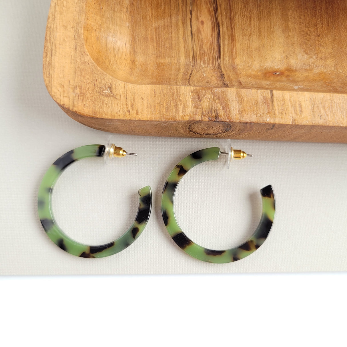 Camy Hoops - Olive Tortoise from Spiffy & Splendid