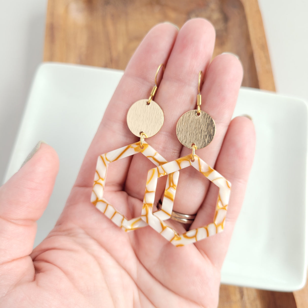 Lennox Earrings - Pumpkin Spice from Spiffy & Splendid