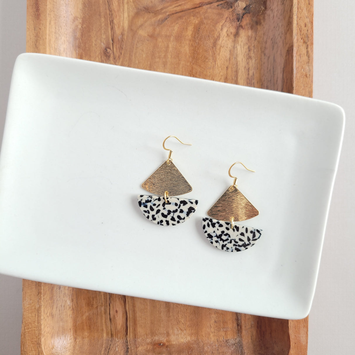 Ava Earrings - Black Dot from Spiffy & Splendid
