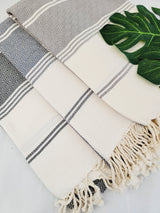Bundle Easy Carry Quick Dry Cotton Beach Towel from EBRU Home