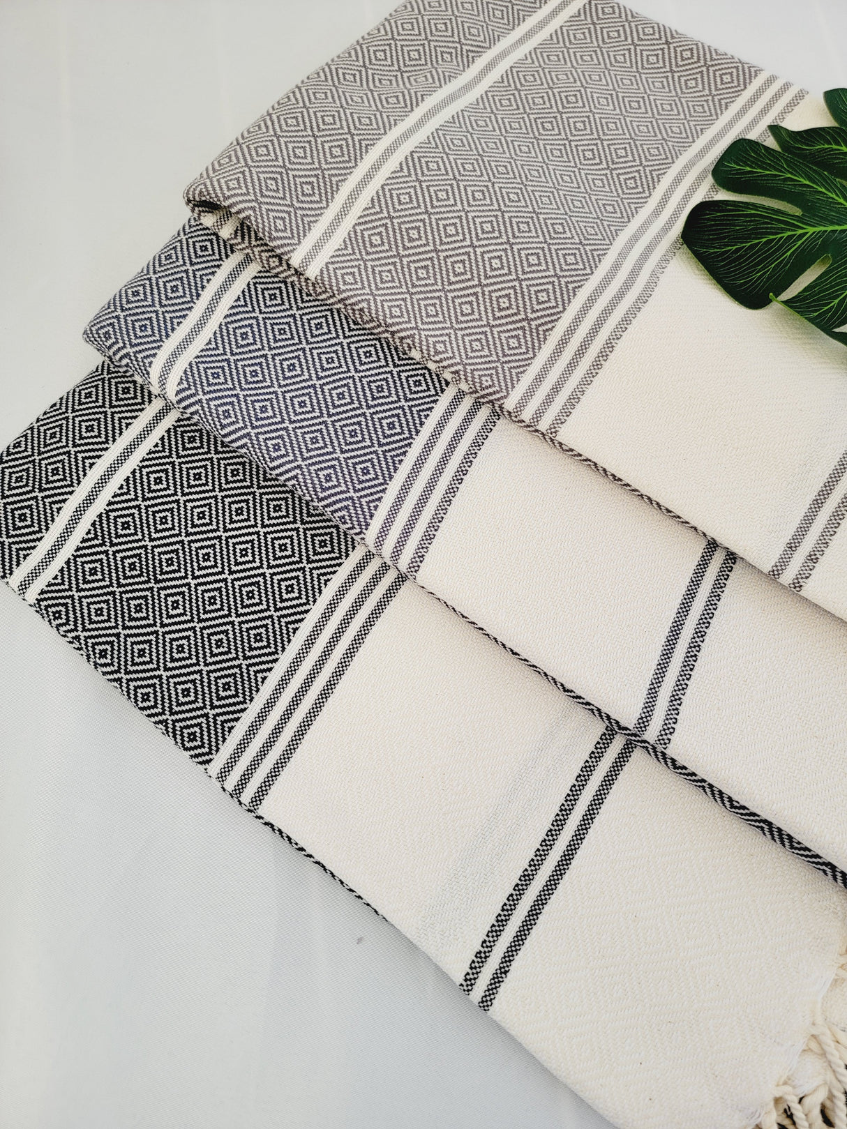 Easy Carry Quick Dry Cotton Beach Towel from EBRU Home