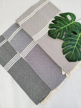 Easy Carry Quick Dry Cotton Beach Towel from EBRU Home