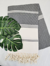 Easy Carry Quick Dry Cotton Beach Towel from EBRU Home