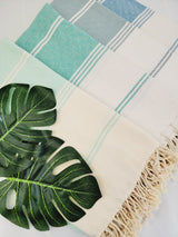 Easy Carry Quick Dry Cotton Beach Towel from EBRU Home
