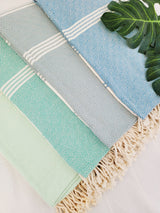 Bundle Easy Carry Quick Dry Cotton Beach Towel from EBRU Home