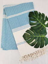 Easy Carry Quick Dry Cotton Beach Towel from EBRU Home