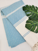 Easy Carry Quick Dry Cotton Beach Towel from EBRU Home