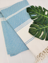 Easy Carry Quick Dry Cotton Beach Towel from EBRU Home
