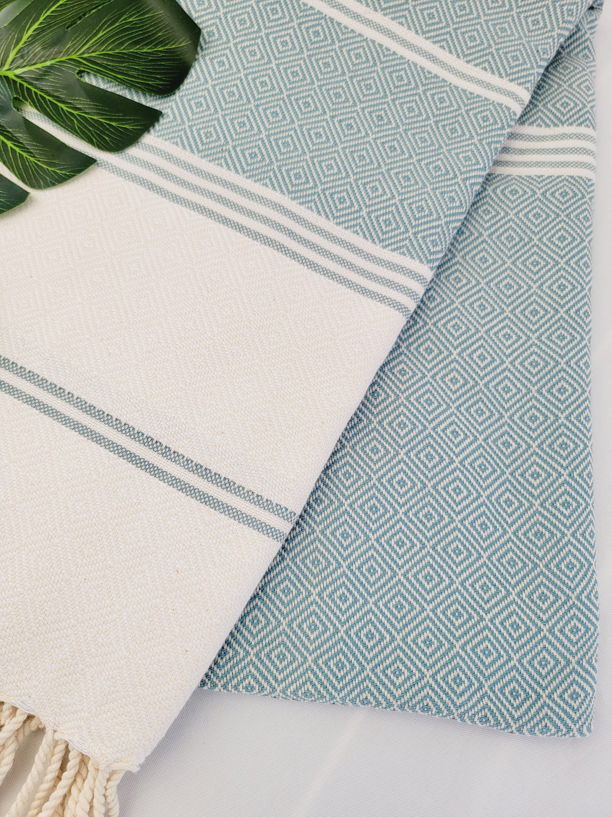 Easy Carry Quick Dry Cotton Beach Towel from EBRU Home