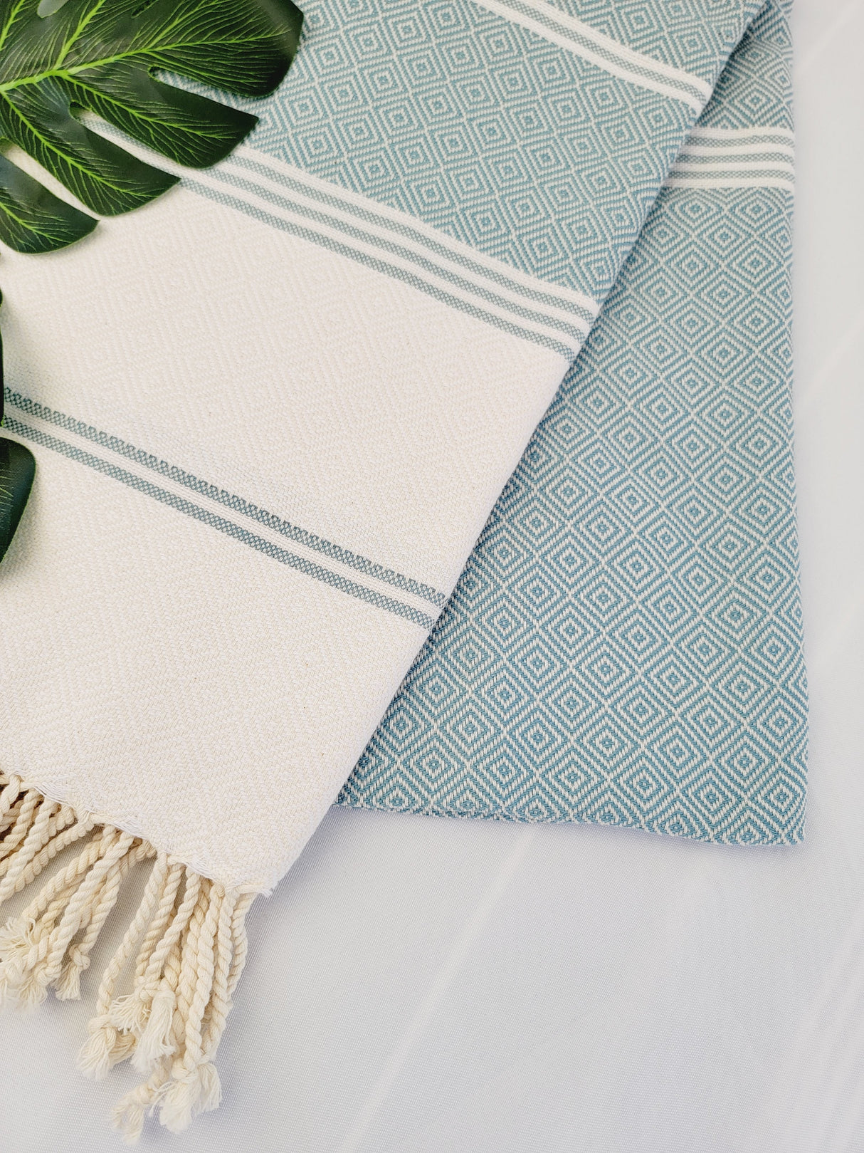 Easy Carry Quick Dry Cotton Beach Towel from EBRU Home