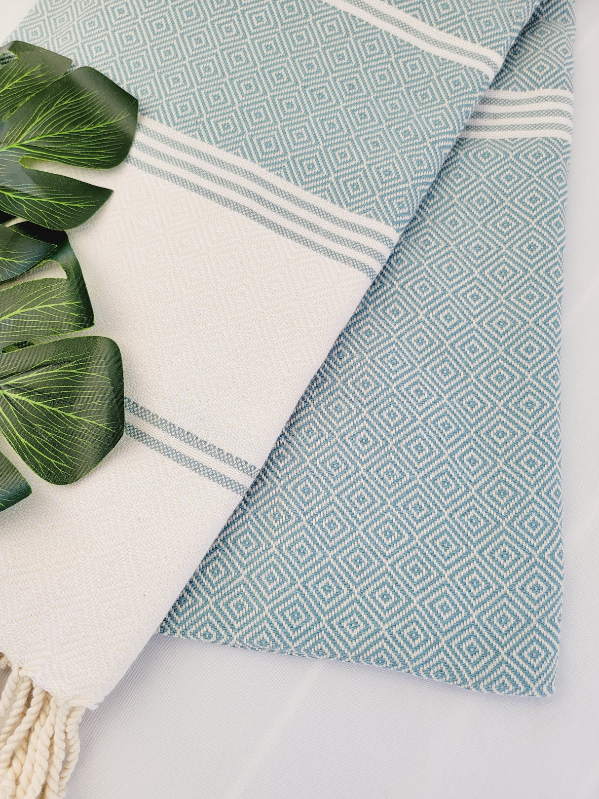 Easy Carry Quick Dry Cotton Beach Towel from EBRU Home