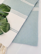 Easy Carry Quick Dry Cotton Beach Towel from EBRU Home