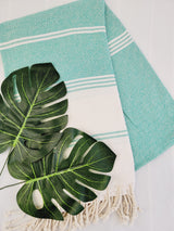 Bundle Easy Carry Quick Dry Cotton Beach Towel from EBRU Home