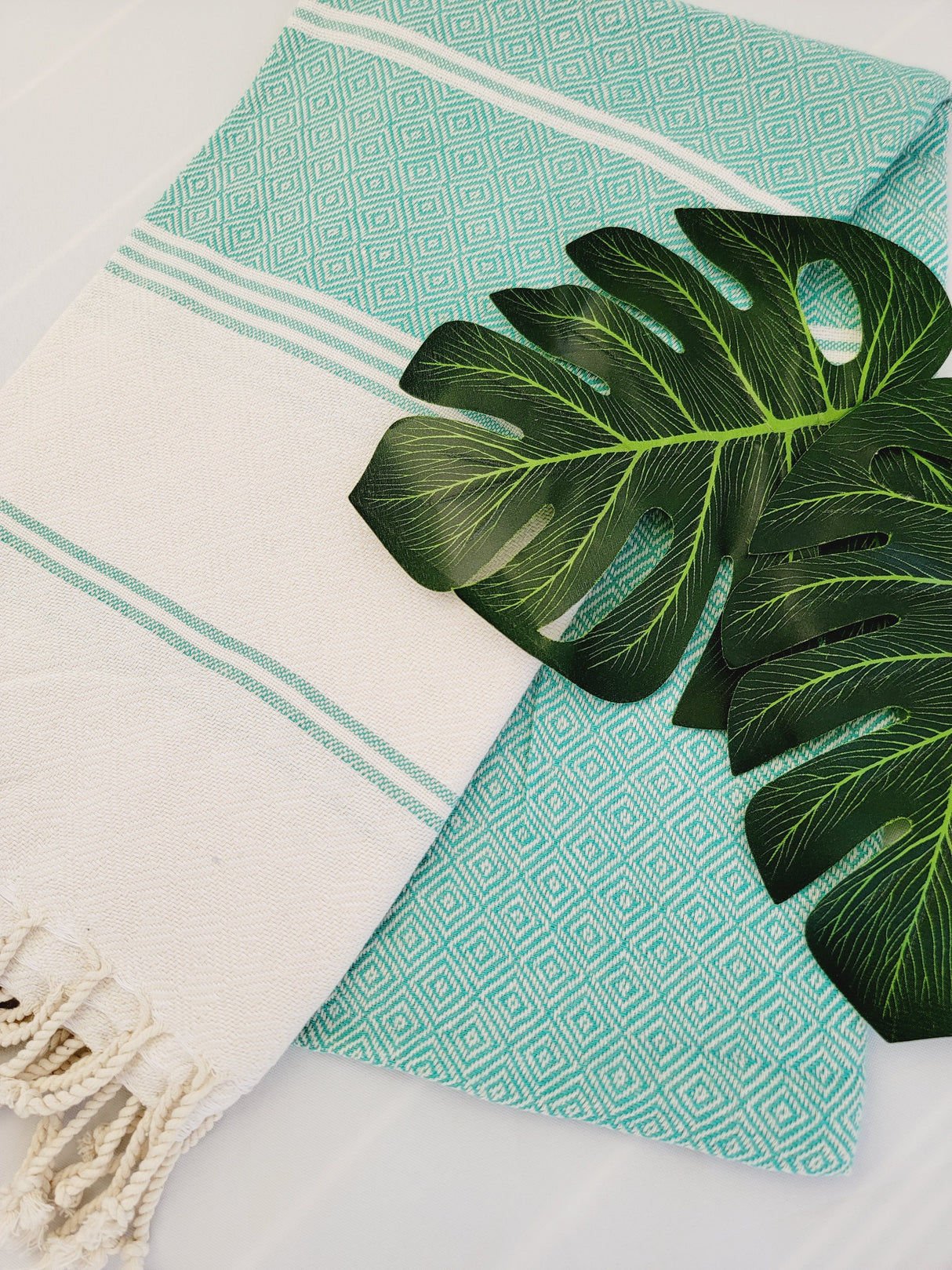 Easy Carry Quick Dry Cotton Beach Towel from EBRU Home