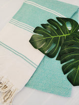 Easy Carry Quick Dry Cotton Beach Towel from EBRU Home