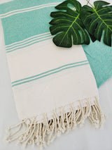 Easy Carry Quick Dry Cotton Beach Towel from EBRU Home