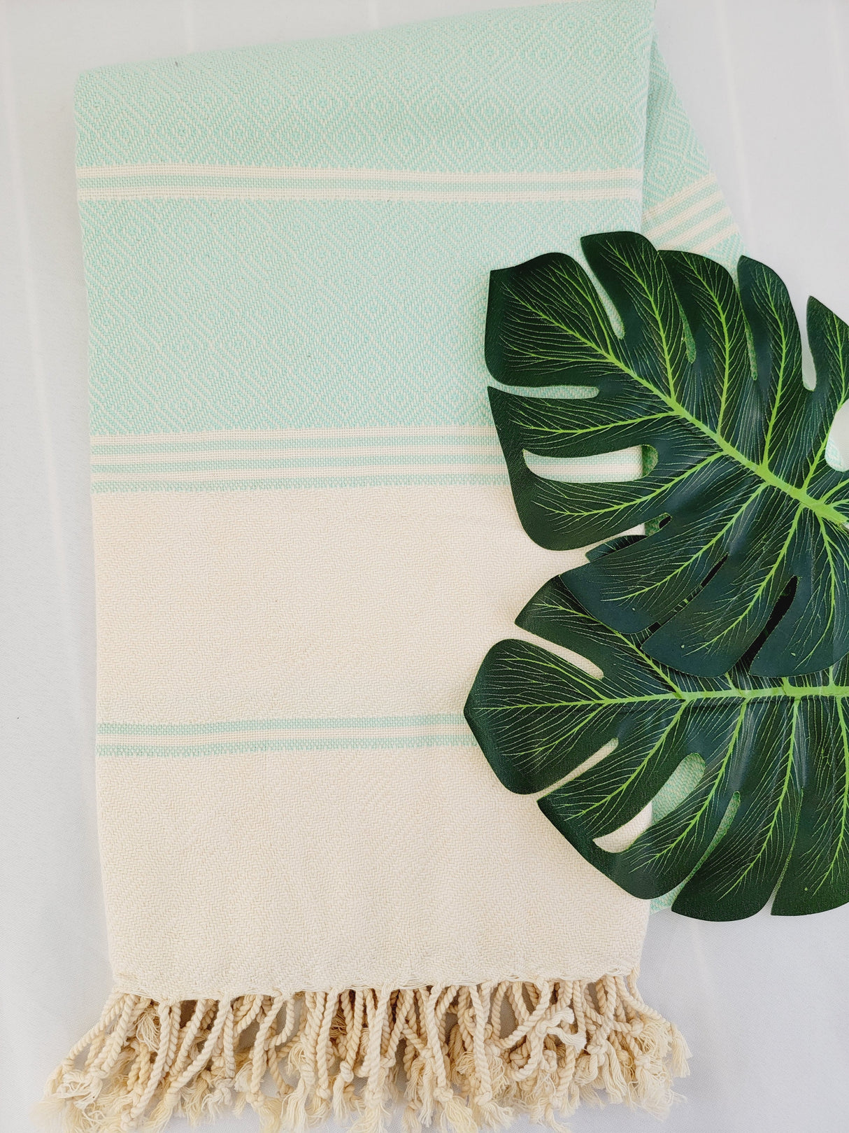 Beach/Bath Sand Free Towels-Easy Carry Quick Dry Thin Towel- Mint