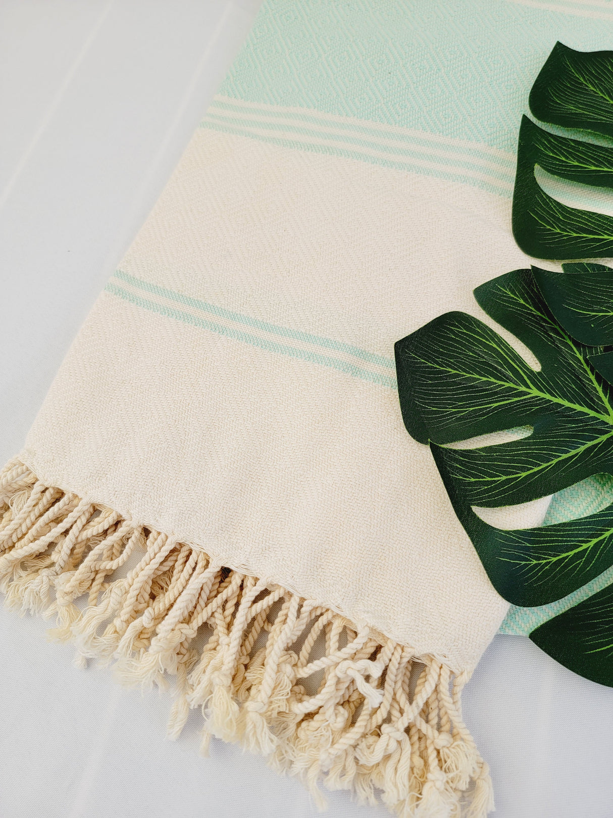Beach/Bath Sand Free Towels-Easy Carry Quick Dry Thin Towel- Mint