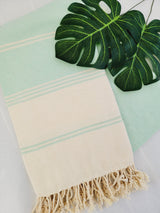 Easy Carry Quick Dry Cotton Beach Towel from EBRU Home