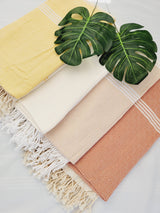 Bundle Easy Carry Quick Dry Cotton Beach Towel from EBRU Home