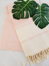 Easy Carry Quick Dry Cotton Beach Towel from EBRU Home