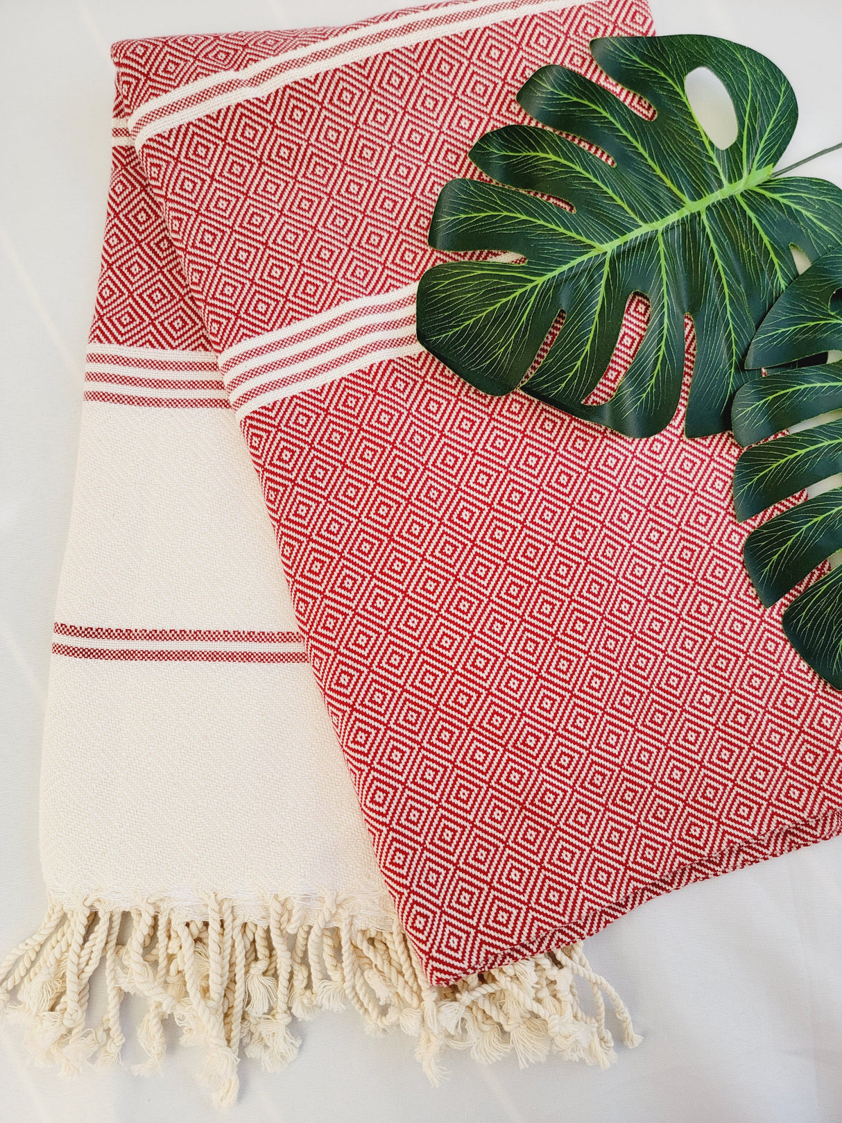 Easy Carry Quick Dry Cotton Beach Towel from EBRU Home