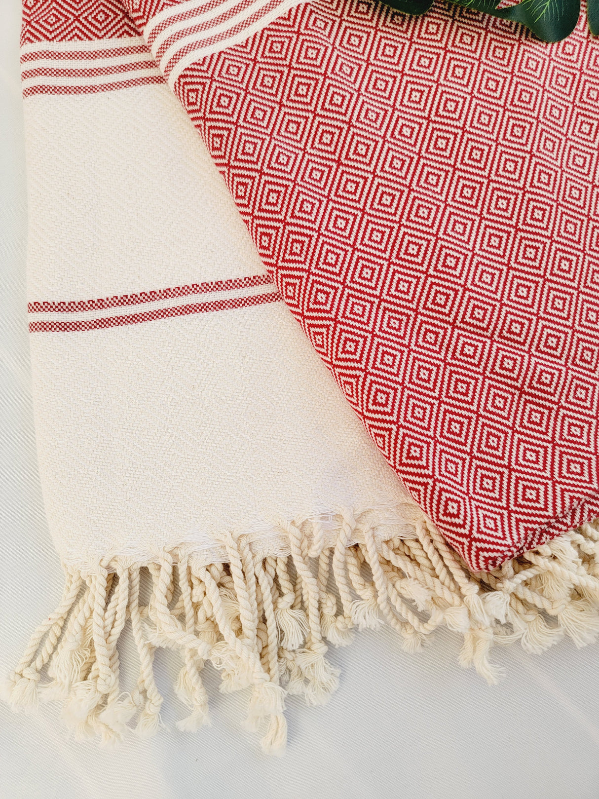 Easy Carry Quick Dry Cotton Beach Towel from EBRU Home
