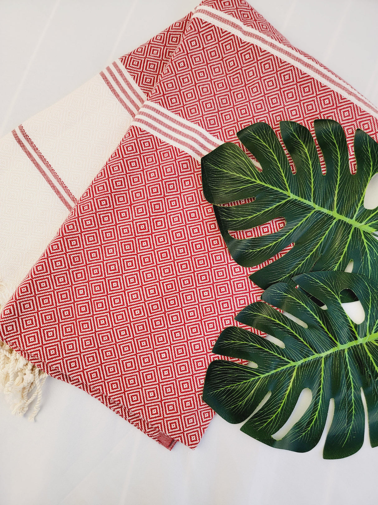 Easy Carry Quick Dry Cotton Beach Towel from EBRU Home