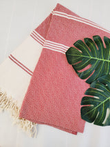 Easy Carry Quick Dry Cotton Beach Towel from EBRU Home