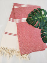 Easy Carry Quick Dry Cotton Beach Towel from EBRU Home