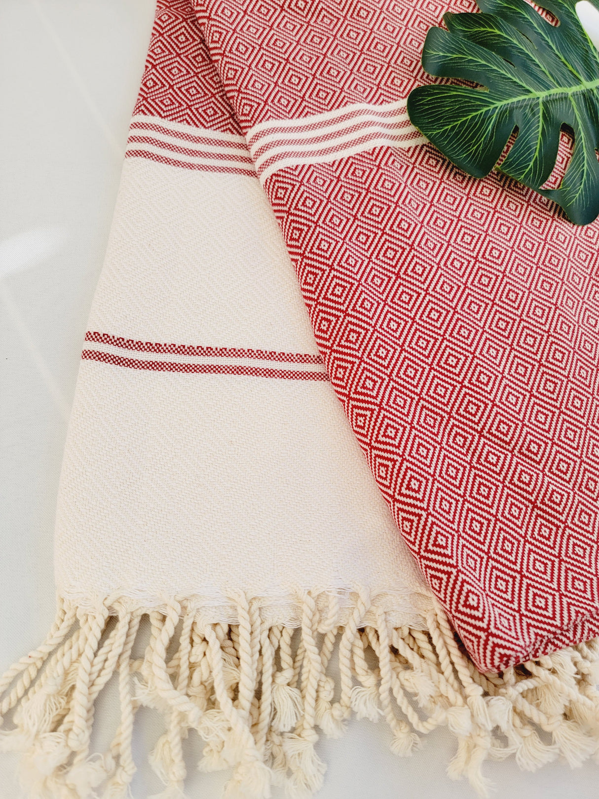 Easy Carry Quick Dry Cotton Beach Towel from EBRU Home