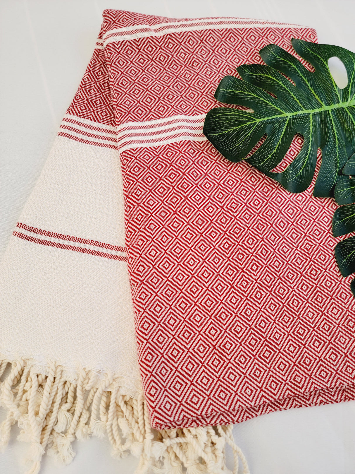 Easy Carry Quick Dry Cotton Beach Towel from EBRU Home