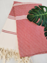 Easy Carry Quick Dry Cotton Beach Towel from EBRU Home