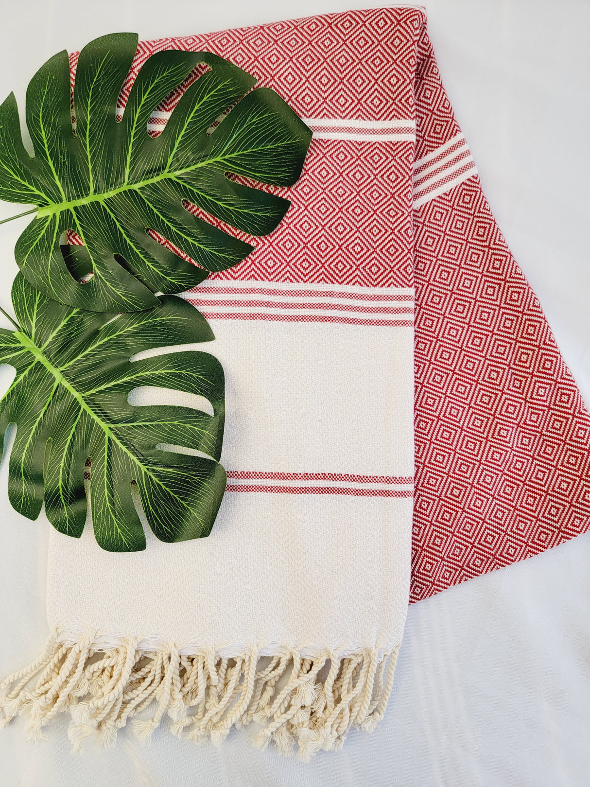 Easy Carry Quick Dry Cotton Beach Towel from EBRU Home