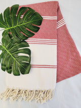 Easy Carry Quick Dry Cotton Beach Towel from EBRU Home